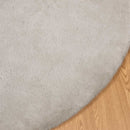 Skridsikker tæppe af kunstig kaninpels OLITE Beige Ø 200 cm