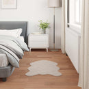 Skridsikker tæppe af kunstig kaninpels OLITE Beige 50 x 80 cm