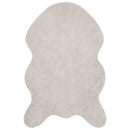 Skridsikker tæppe af kunstig kaninpels OLITE Beige 50 x 80 cm