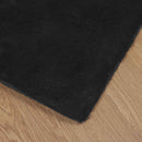Skridsikker tæppe af kunstig kaninpels OLITE Sort 60 x 110 cm