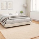 Skridsikker tæppe af kunstig kaninpels OLITE Gråbrun Polyester