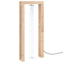 Udendørs bruser 226 cm Massivt fyrretræ og rustfrit stål