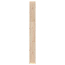 Udendørs bruser 226 cm Massivt fyrretræ og rustfrit stål