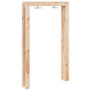 Udendørs bruser 226 cm Massivt fyrretræ og rustfrit stål