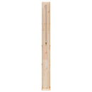 Udendørs bruser 226 cm Massivt fyrretræ og rustfrit stål