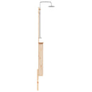 Udendørs bruser 246 cm Massivt fyrretræ og rustfrit stål