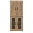 Highboard Artisan Egetræ 69,5 x 34 x 180 cm Konstrueret træ