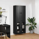 Highboard Sort eg 69,5 x 34 x 180 cm Konstrueret træ