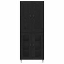 Highboard Sort eg 69,5 x 34 x 180 cm Konstrueret træ