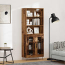 Highboard 2 pcs Gammelt træ Konstrueret træ