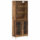 Highboard 2 pcs Gammelt træ Konstrueret træ