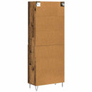 Highboard 2 pcs Gammelt træ Konstrueret træ