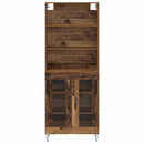 Highboard 2 pcs Gammelt træ Konstrueret træ