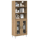 Highboard 2 pcs Artisan Egetræ Konstrueret træ