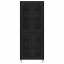 Highboard Sort eg 69,5 x 34 x 180 cm Konstrueret træ