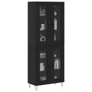 Highboard Sort eg 69,5 x 34 x 180 cm Konstrueret træ