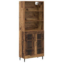 Highboard Gammelt træ 69,5 x 34 x 180 cm Ingeniørtræ og glas