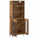 Highboard Gammelt træ 69,5 x 34 x 180 cm Ingeniørtræ og glas
