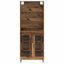 Highboard Gammelt træ 69,5 x 34 x 180 cm Ingeniørtræ og glas