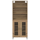 Highboard Artisan Egetræ 69,5 x 34 x 180 cm Ingeniørtræ og glas