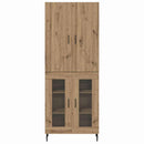 Highboard 2 pcs Gammelt træ 69,5 x 34 x 180 cm Konstrueret træ