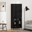 Highboard 2 pcs Artisan Egetræ Ingeniørtræ og glas