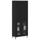 Highboard 2 pcs Artisan Egetræ Ingeniørtræ og glas