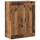Highboard 2 pcs Gammelt træ Konstrueret træ