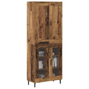 Highboard 2 pcs Gammelt træ Konstrueret træ
