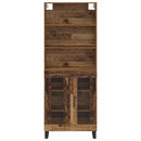 Highboard 2 pcs Gammelt træ Konstrueret træ