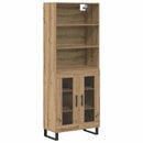 Highboard 2 pcs Artisan Egetræ Konstrueret træ