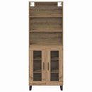 Highboard 2 pcs Artisan Egetræ Konstrueret træ