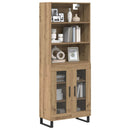 Highboard 2 pcs Artisan Egetræ Konstrueret træ