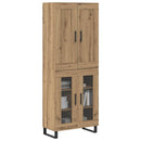 Highboard Artisan Egetræ 69,5 x 34 x 180 cm Konstrueret træ