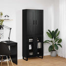 Highboard Sort eg 69,5 x 34 x 180 cm Konstrueret træ