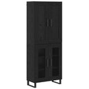 Highboard Sort eg 69,5 x 34 x 180 cm Konstrueret træ