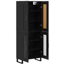 Highboard Sort eg 69,5 x 34 x 180 cm Konstrueret træ