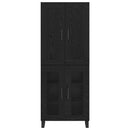 Highboard Sort eg 69,5 x 34 x 180 cm Konstrueret træ