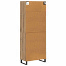 Highboard 2 pcs Artisan Egetræ Ingeniørtræ og glas