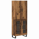 Highboard 2 pcs Gammelt træ 69,5 x 34 x 180 cm