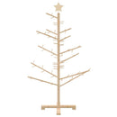 Træ juletræ med stativ Naturfarvet 125 cm Massivt fyrretræ