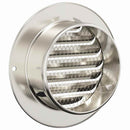 Luftventilationsdæk 4 pcs Sølv 100 mm Rustfrit stål