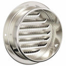 Luftventilationsdæk 4 pcs Sølv 125 mm Rustfrit stål