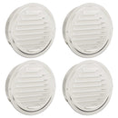 Luftventilationsdæk 4 pcs Sølv 150 mm Rustfrit stål