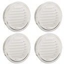 Luftventilationsdæk 4 pcs Sølv 200 mm Rustfrit stål