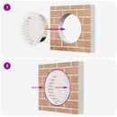 Luftventilationsdæk 4 pcs Sølv 200 mm Rustfrit stål