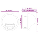 Luftventilationsdæk 8 pcs Sølv 80 mm Rustfrit stål