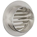 Luftventilationsdæk 2 pcs Sølv 100 mm Rustfrit stål