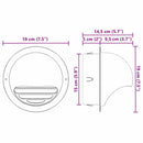 Luftventilationsdæk 8 pcs Sølv 150 mm Rustfrit stål