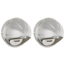 Luftventilationsdæk 2 pcs Sølv 200 mm Rustfrit stål